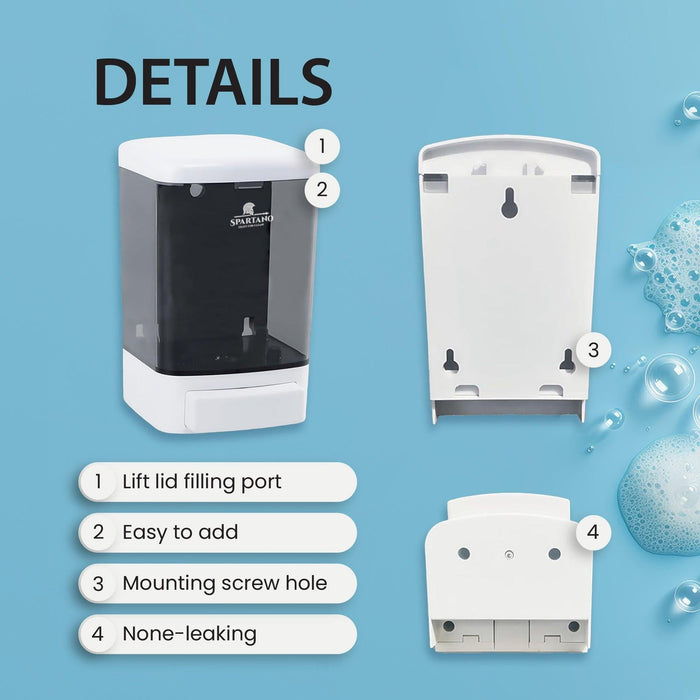 Spartano - Manual Soap Dispenser - White - Z1000