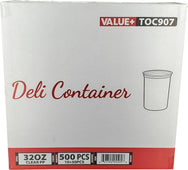 Value+ - 32oz Clear PP Deli Container Value+ - 32oz Clear PP Deli Container