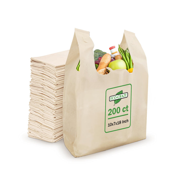 Eco-Craze - 10x7x18 – Non Woven - Plain Reusable Shopping Bag