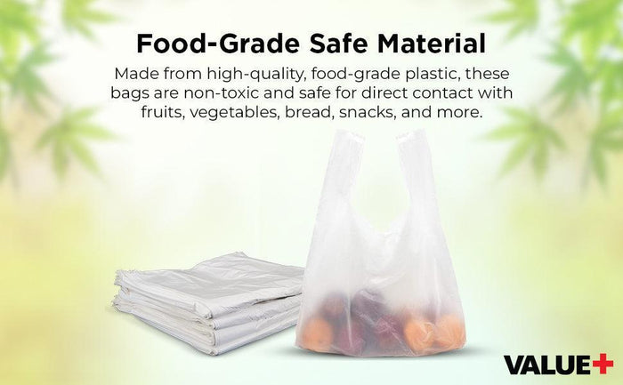 Value+ - S5 High Density - White Shopping Bags
