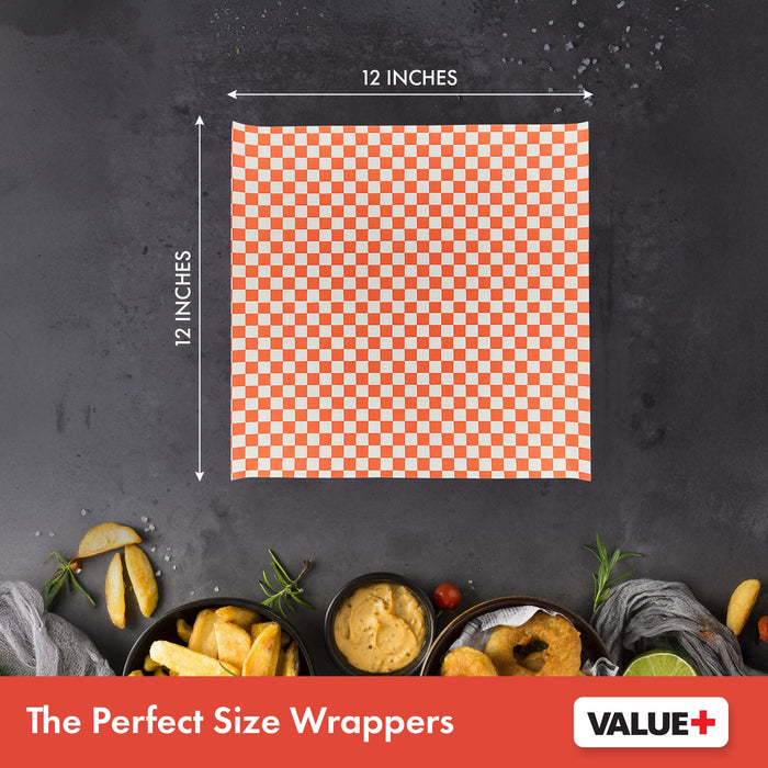 Value+ - Checkered Sheets - Red - 12