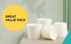 Morning Dew - 4 oz Paper Soup Container - White - 4SCW