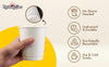 Morning Dew - 12oz Hot Paper Cup - Double Wall - White - D-H12W