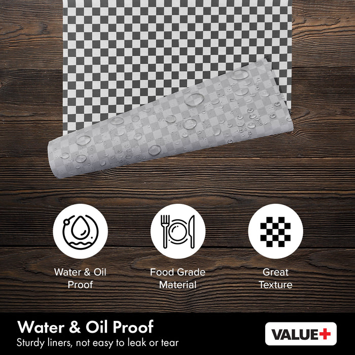 Value+ - Checkered Sheets - Black - 12