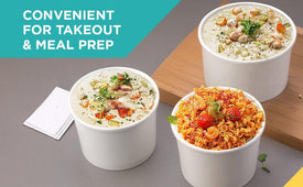 Morning Dew - 12 oz Paper Soup Container - White - 12SCW