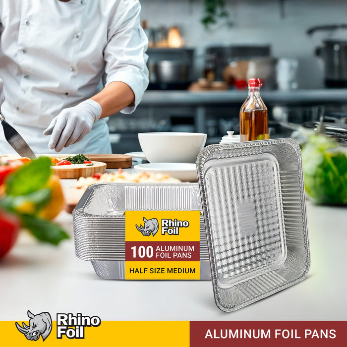 Rhino-Foil - Half Size Medium - Aluminium Steam Pan