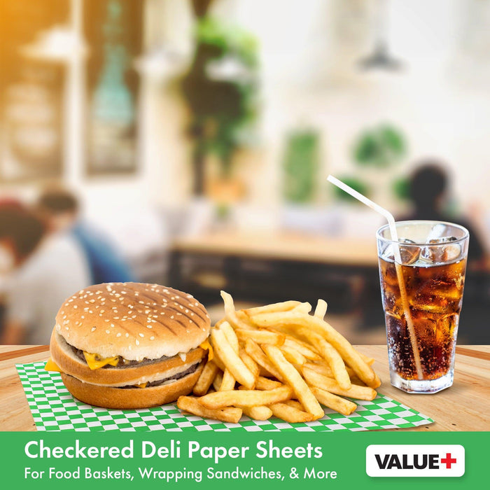 Value+ - Checkered Sheets - Green - 14