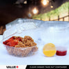 Value+ - Dual Lock - 5in Clear Hinged Containers - CV551