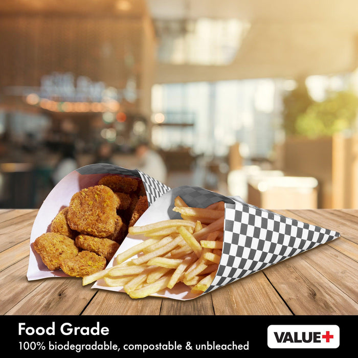 Value+ - Checkered Sheets - Black - 12