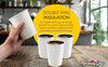 Morning Dew - 12oz Hot Paper Cup - Double Wall - White - D-H12W