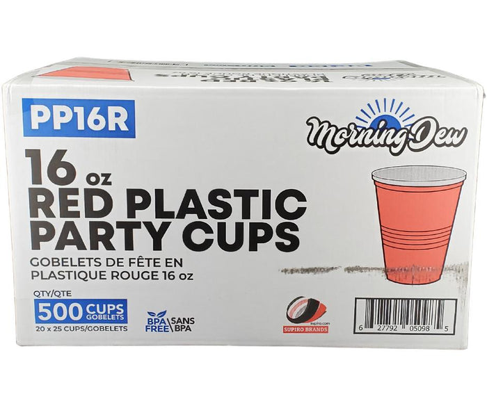 Morning Dew - 16oz - Red Party Cups - PP16R