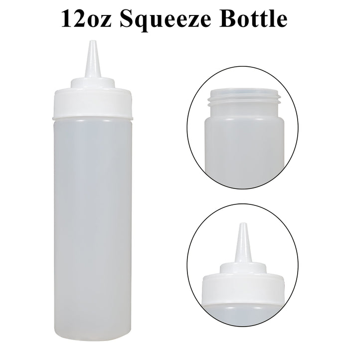 Pro-Kitchen - 12oz Squeeze Bottle - Standard - Clear - QY409C