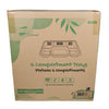 Eco-Craze - Corn Starch - Rectangular Cont./Thali - 6 Comp