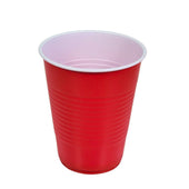 CLR - Table Accents - 16oz Party/Beer Cups - Red/White