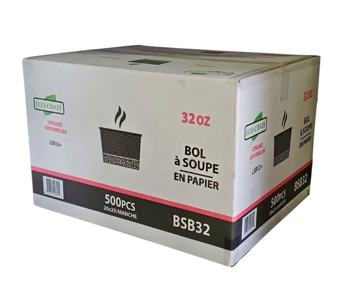 CLR - Eco-Craze - PLA 32oz Soup Paper Cup