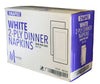 Mayfair - 2 Ply Dinner Napkins 1/8 Fold - White DNAP02