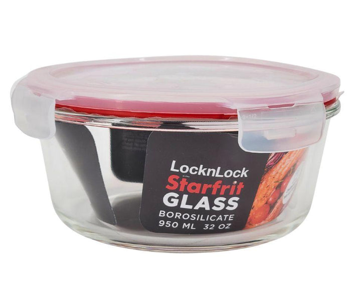 Lock & Lock - Glass Container - Round - 950ML 08/20