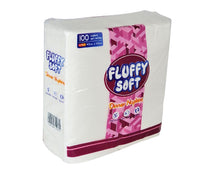 Fluffy Soft - Lunch Napkins - 2 ply - White