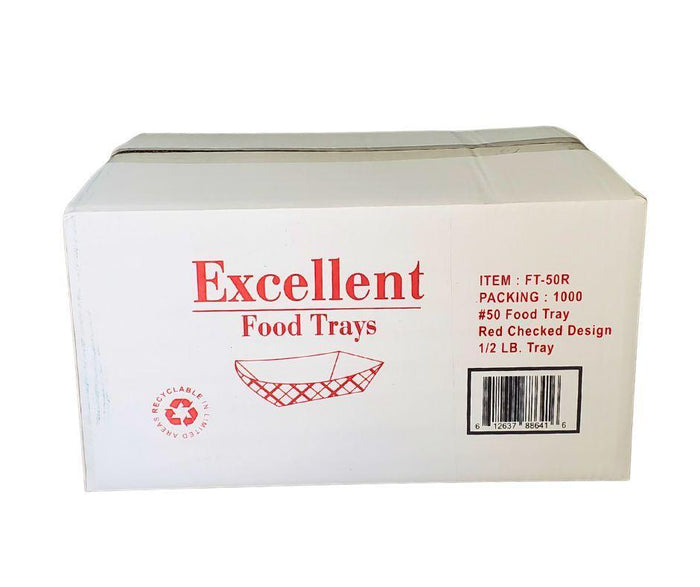 Eco-Craze - Food Trays - 1/2 lb - #50