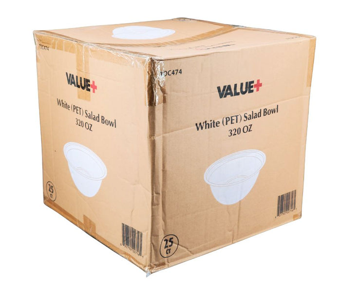 Value+ - 320oz Salad Bowl - PET - White - SRZ320