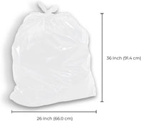 Spartano - Garbage Bags - Strong - White - 26