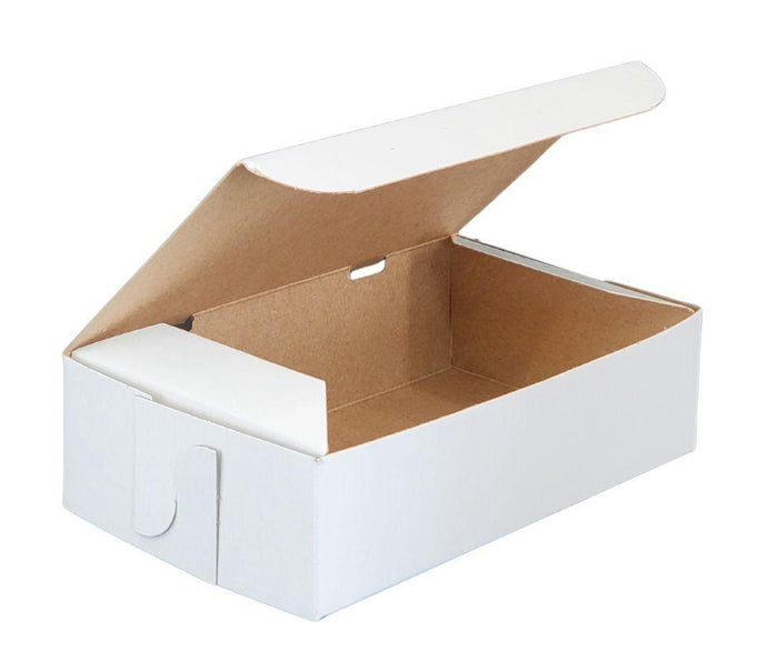 EB - White Cake Boxes - 1 lb Canadian - 6¼x3¾x1¾