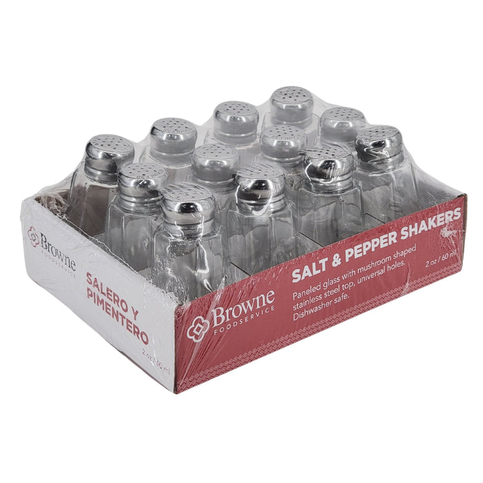 Browne - Salt & Pepper Shaker - Mushroom Top - 2oz/60ml