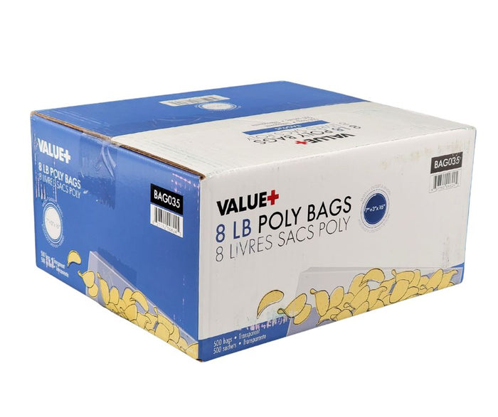 Value+ - Poly Bags - 8 lb