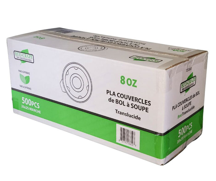 CLR - Eco-Craze - PLA 8oz Soup Paper Cup Lid