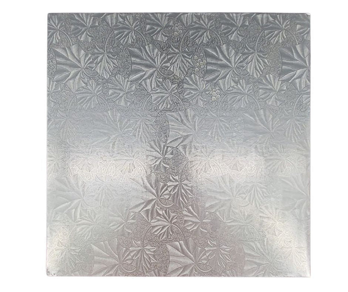 Decora Square Cake Board - Silver, 14