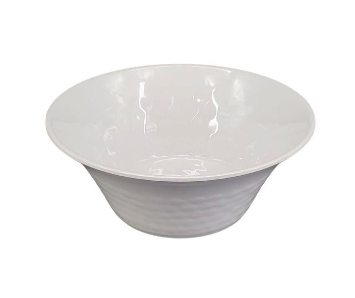 Melamine - Trumpet Bowl - White - 9