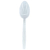 Value+ - Medium Heavy - Plastic Tea Spoon - White - Retail Pack - RP1103