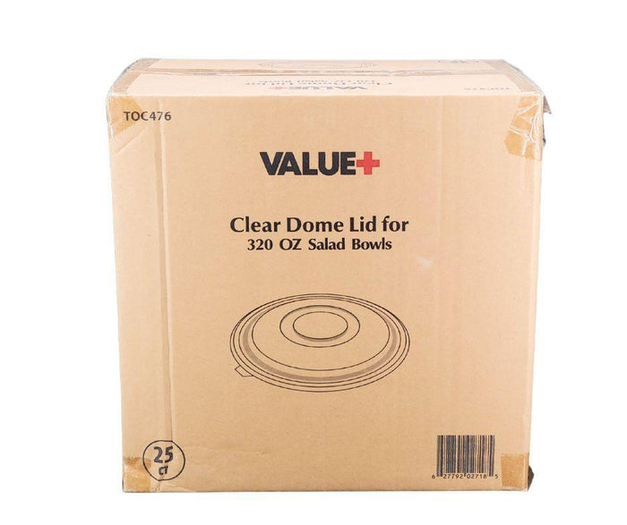 Value+ - Clear Lid for 320oz Salad Bowls - L-SRZ320