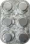 CLR - HFA - 6 Compartment Muffin Container - 355-33-200