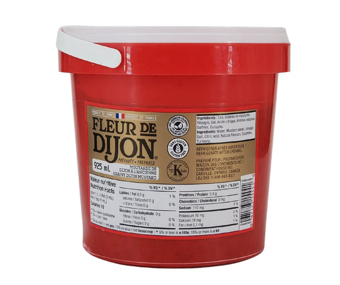 Fleur De Dijon - Prepared Dijon Mustard Grainy - WHYTE03