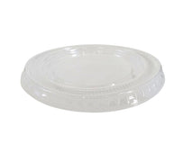 Value+ - 3.25oz-4oz PET Flat Portion Cup Lids - PC400L - 74mm