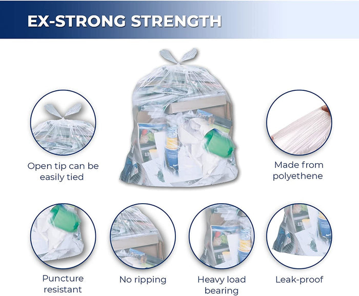 Spartano - Garbage Bags - Ex-Strong - Clear - 42