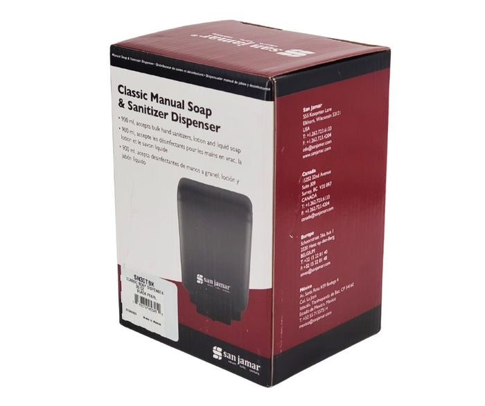 San Jamar - 30oz Bulk Soap Dispenser - SN30TBK