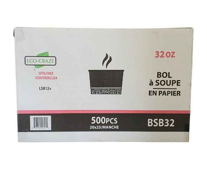 CLR - Eco-Craze - PLA 32oz Soup Paper Cup