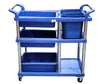 CLR - Multi Purpose Plastic Cart w/5 Bins - Blue - 771