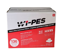 Wi-PES - Hydro Xtreme Embossed Wipes - Heavy Duty - Blue