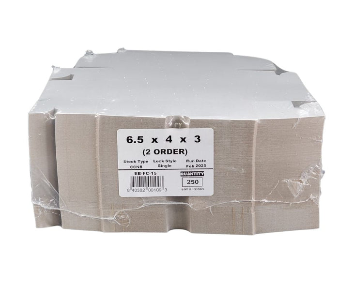 EB - White Cake Boxes - 6½x4x3