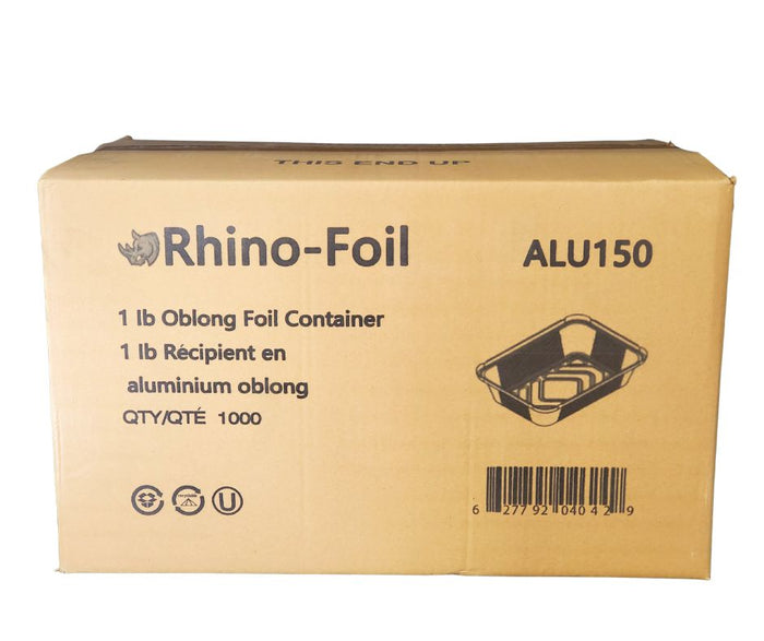 Rhino-Foil - 1 lb Oblong - Aluminium Foil Container