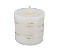 Deco Lite LED Pillar w/String Lights - 3x3.1