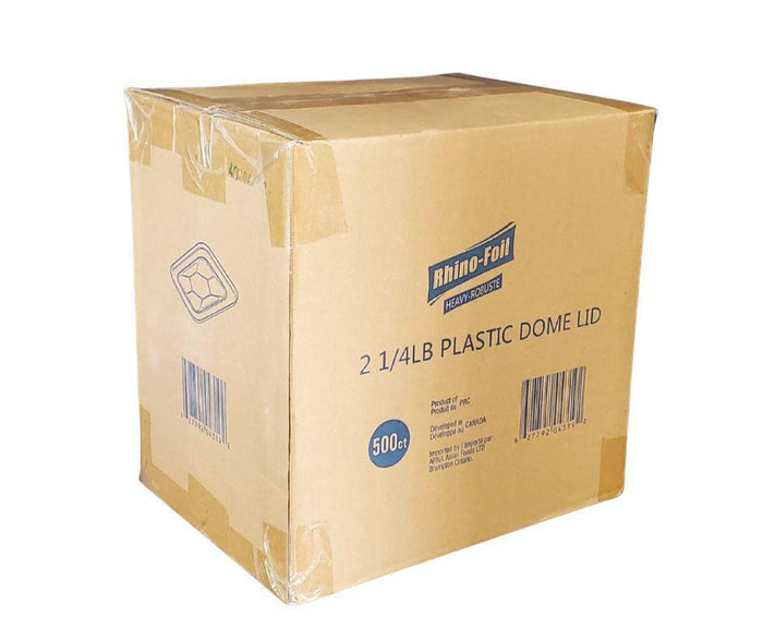 Rhino-Foil - 2 1/4 lb Oblong - Plastic Lid - AR120