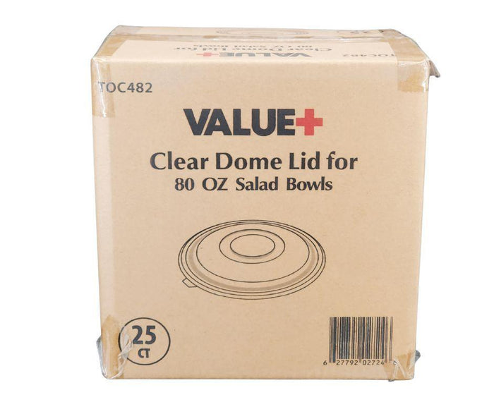 Value+ - Clear Dome Lid for 80oz Salad Bowls - L-SRZ80