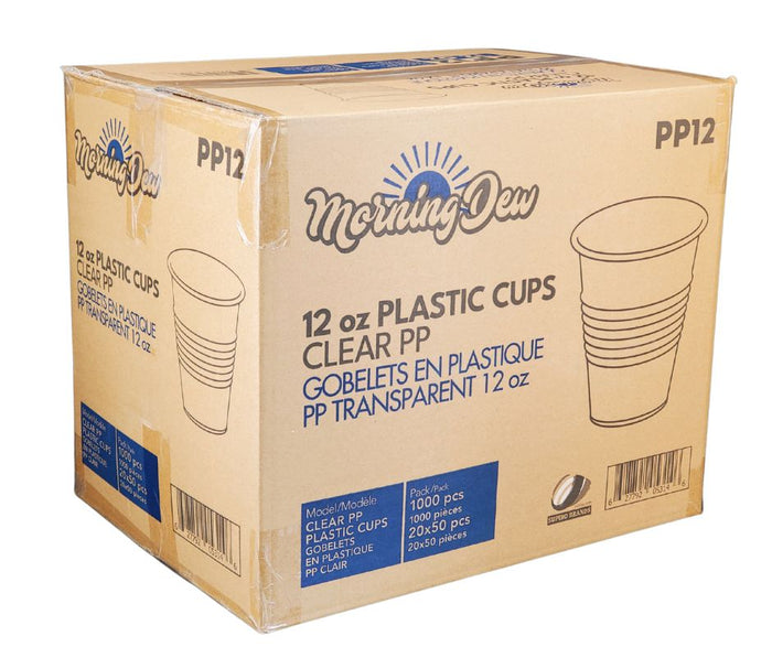 Morning Dew - 12oz Translucent Cups - PP12 - Plastic
