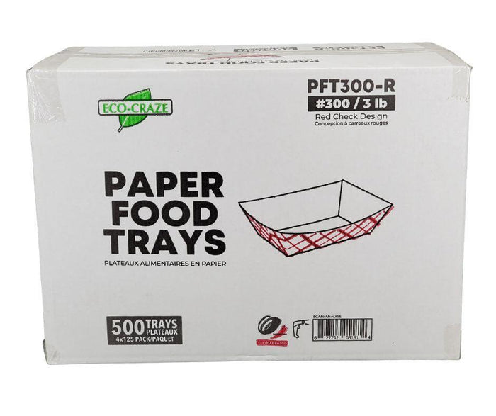 Eco-Craze - Food Trays - 3 lb - #300