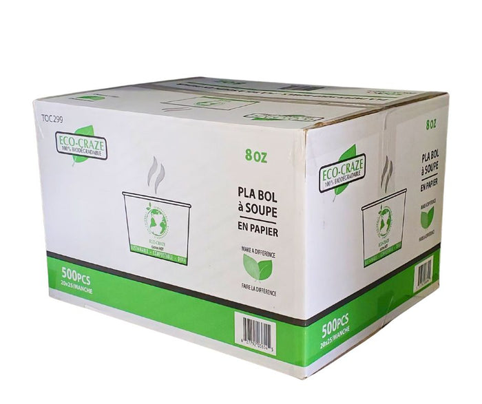 CLR - Eco-Craze - PLA - 8oz Soup Paper Cups