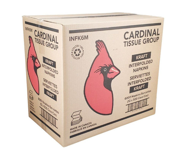 XC - Cardinal Tissue - Dispenser Napkins - Interfold - Kraft